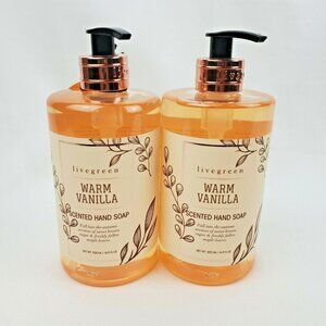2X Livegreen Warm Vanilla Scented Hand Soap 16.9oz each
